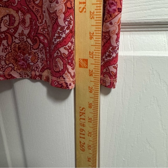 Secret Treasures Pink Paisley Lace Chemise - Picture 7 of 7